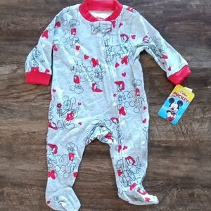 Disney Mickey Mouse Gray and Red Kids One Piece